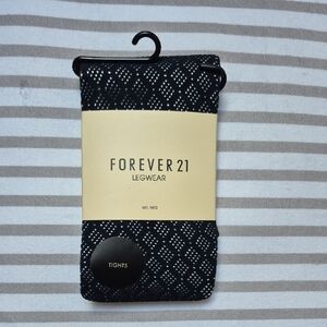 Forever 21 Blue Pattern Tights Size Medium/Large, New With Tags